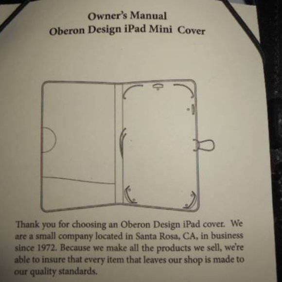 Oberon Hokusai Wave Teal Green iPad Mini Cover Fits Mini 4, 5, and 6 only - Picture 10 of 12